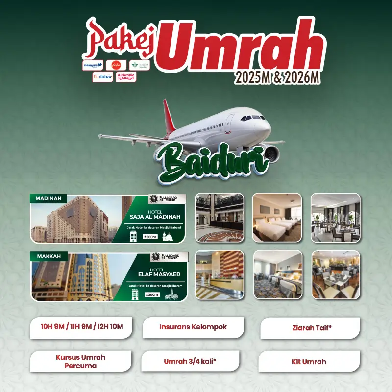 pakej baiduri tabung haji travel